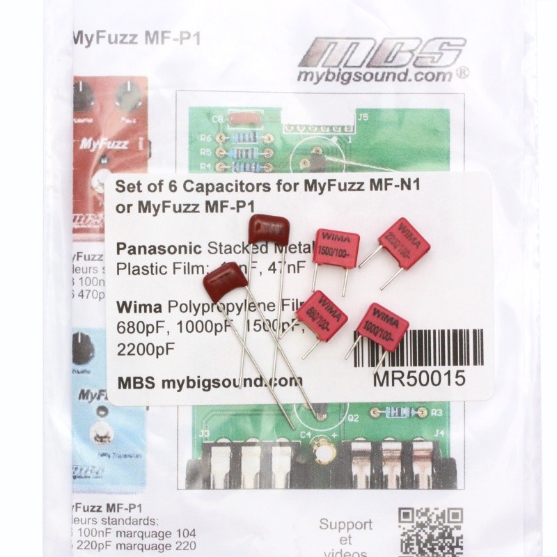 Set MR50015 Condensateurs de Tonalité pour MyFuzz