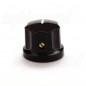 Knob 19mm Fluted Black