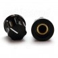 Knob 19mm Fluted Black